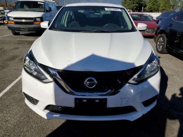 3N1AB7AP6KY315125 - 2019 NISSAN SENTRA S WHITE photo 5