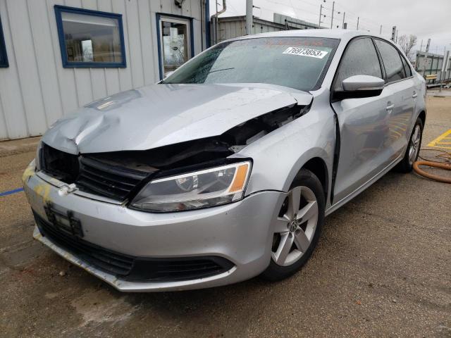 3VWLL7AJ6CM037010 - 2012 VOLKSWAGEN JETTA TDI SILVER photo 1