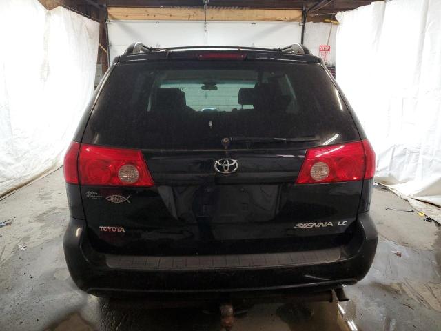 5TDZK23C68S168687 - 2008 TOYOTA SIENNA CE BLACK photo 6