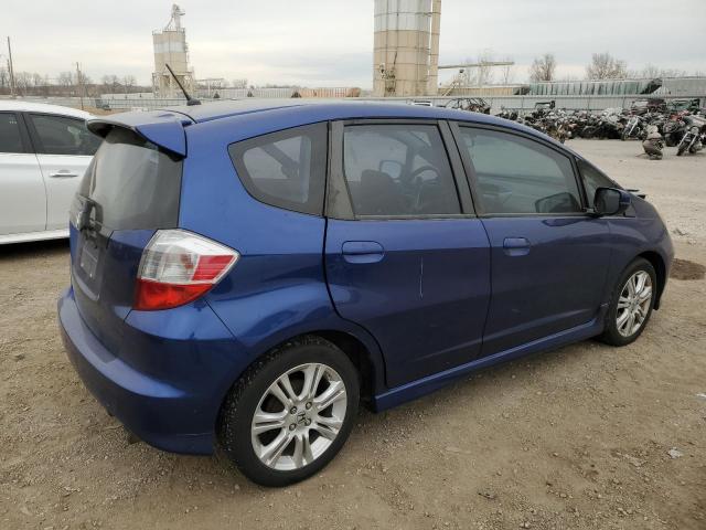 JHMGE8H44AC013743 - 2010 HONDA FIT SPORT BLUE photo 3