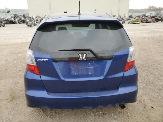 JHMGE8H44AC013743 - 2010 HONDA FIT SPORT BLUE photo 6