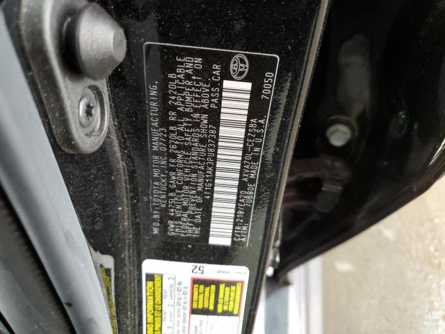 4T1G11AK3PU837387 - 2023 TOYOTA CAMRY SE NIGHT SHADE BLACK photo 13