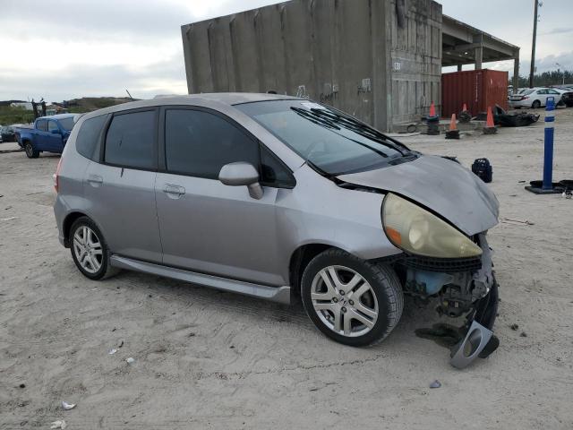 JHMGD37658S069554 - 2008 HONDA FIT SPORT SILVER photo 4