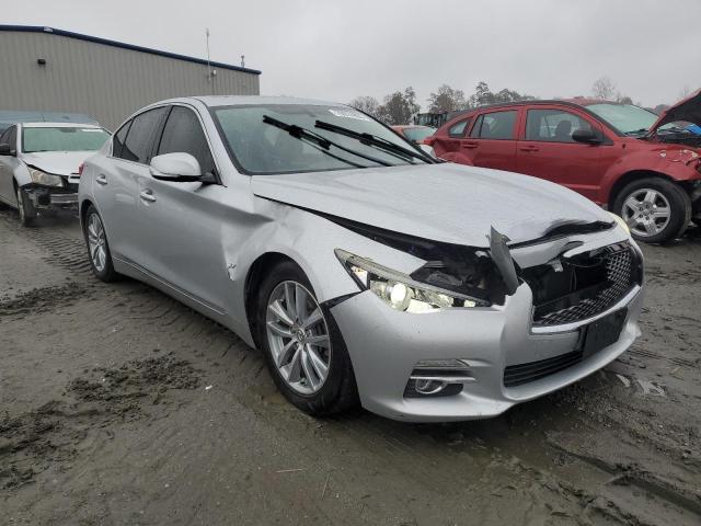 JN1BV7AP9EM671247 - 2014 INFINITI Q50 BASE SILVER photo 4