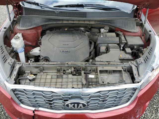 5XYPHDA50LG707350 - 2020 KIA SORENTO EX RED photo 12