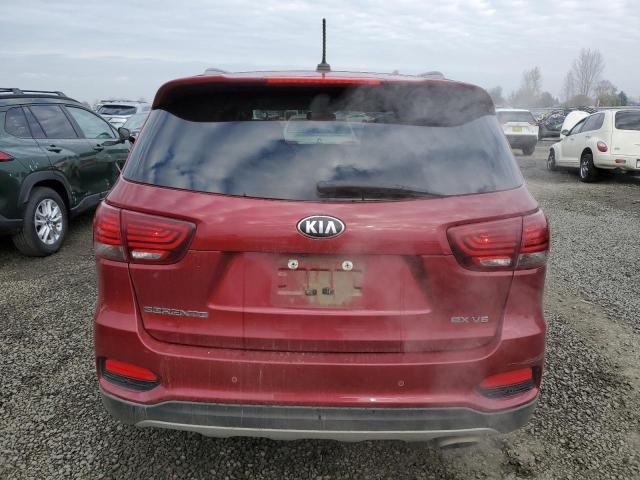 5XYPHDA50LG707350 - 2020 KIA SORENTO EX RED photo 6