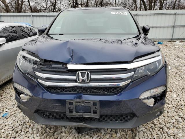 5FNYF6H58HB050839 - 2017 HONDA PILOT EXL BLUE photo 5