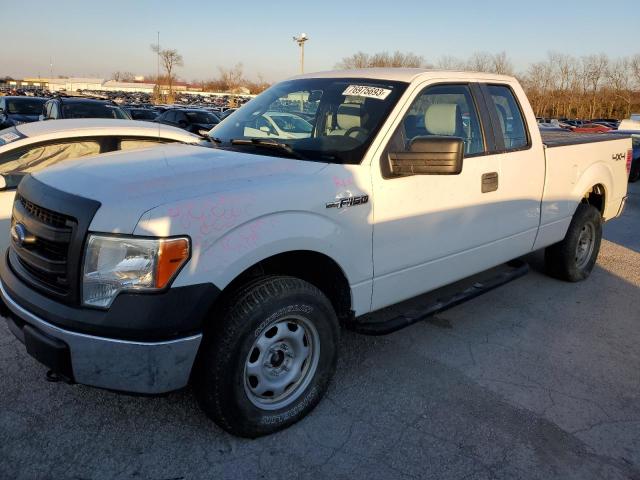 1FTFX1EF1EKD33313 - 2014 FORD F150 SUPER CAB WHITE photo 1