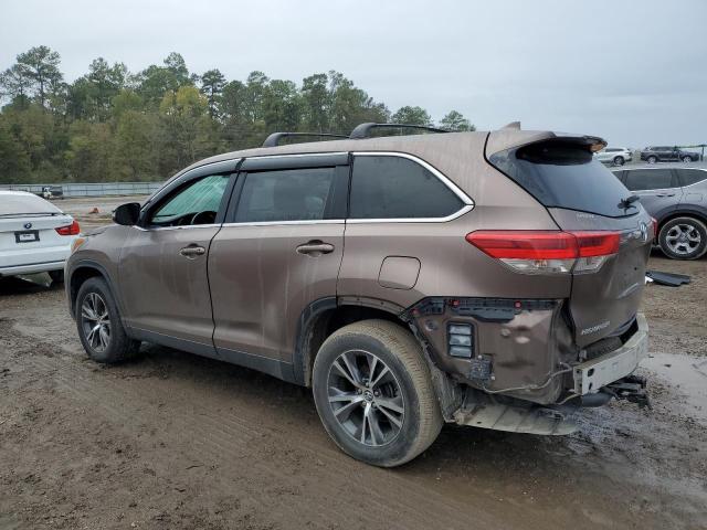 5TDZZRFH0KS294580 - 2019 TOYOTA HIGHLANDER LE BROWN photo 2