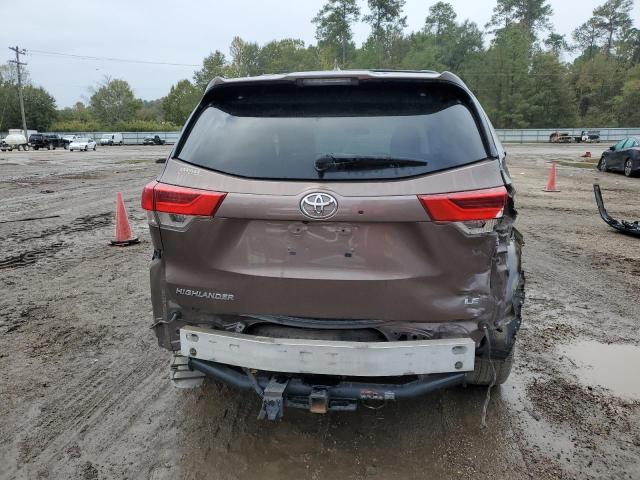 5TDZZRFH0KS294580 - 2019 TOYOTA HIGHLANDER LE BROWN photo 6