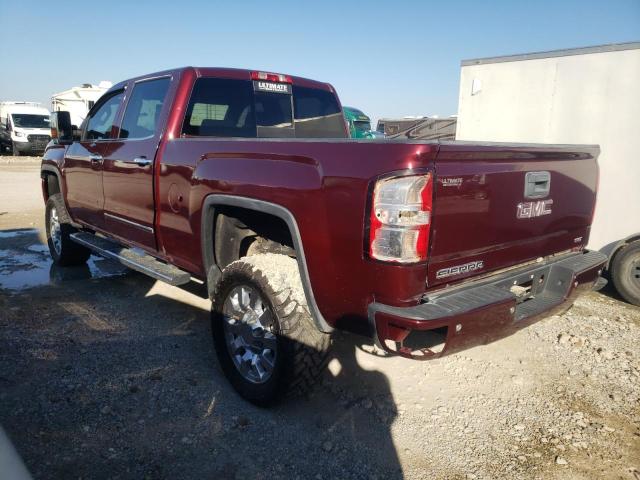 1GT12TEG5GF161067 - 2016 GMC SIERRA K2500 SLT BURGUNDY photo 2