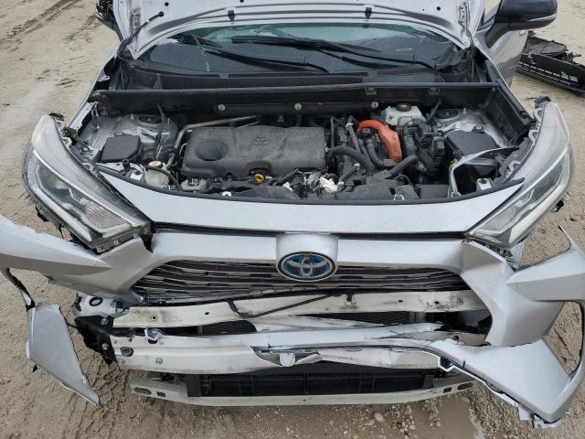 JTMEWRFV8KJ005729 - 2019 TOYOTA RAV4 XSE SILVER photo 12