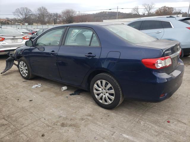 5YFBU4EE3CP026790 - 2012 TOYOTA COROLLA BASE BLUE photo 2