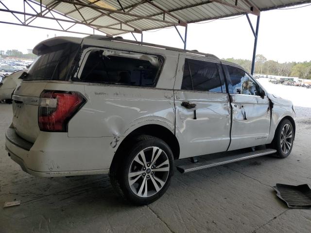 1FMJK1MT1MEA85704 - 2021 FORD EXPEDITION MAX PLATINUM WHITE photo 3