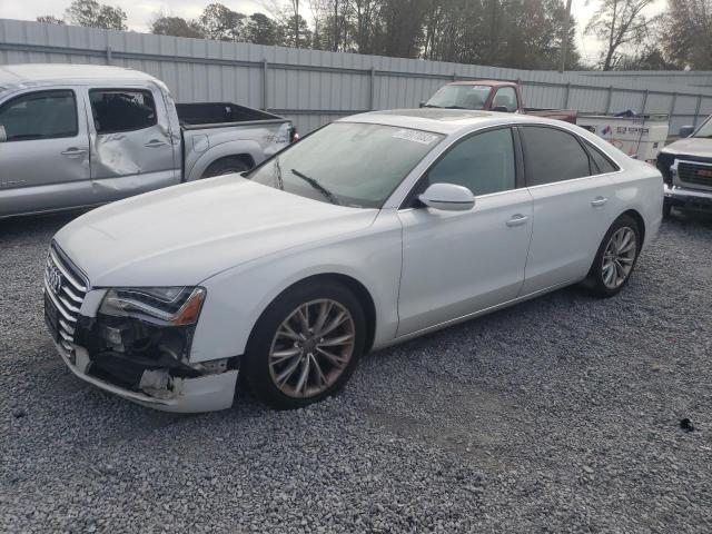 WAUAGAFD0DN033604 - 2013 AUDI A8 QUATTRO WHITE photo 1