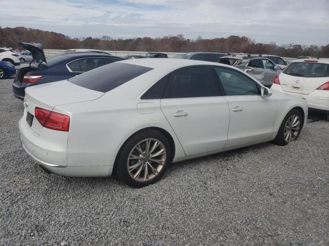 WAUAGAFD0DN033604 - 2013 AUDI A8 QUATTRO WHITE photo 3