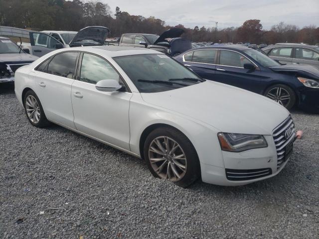 WAUAGAFD0DN033604 - 2013 AUDI A8 QUATTRO WHITE photo 4