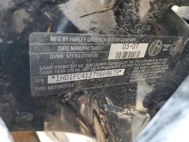 1HD1FC4127Y688679 - 2007 HARLEY-DAVIDSON FLHTCUI 黑色 照片 8