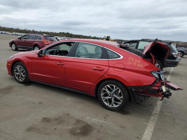 5NPEF4JA8LH003304 - 2020 HYUNDAI SONATA SEL RED photo 2