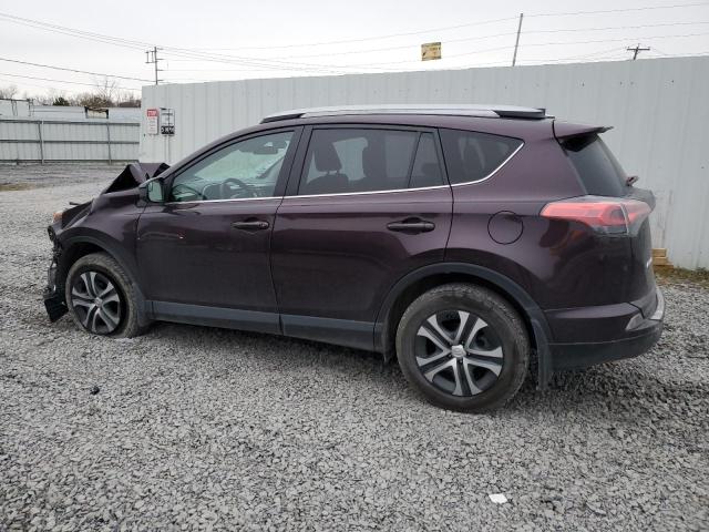 2T3BFREV2JW835305 - 2018 TOYOTA RAV4 LE MAROON photo 2