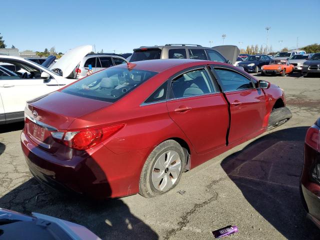 5NPEB4AC7EH814415 - 2014 HYUNDAI SONATA GLS RED photo 3