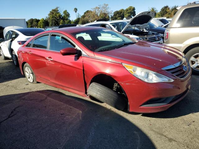 5NPEB4AC7EH814415 - 2014 HYUNDAI SONATA GLS RED photo 4