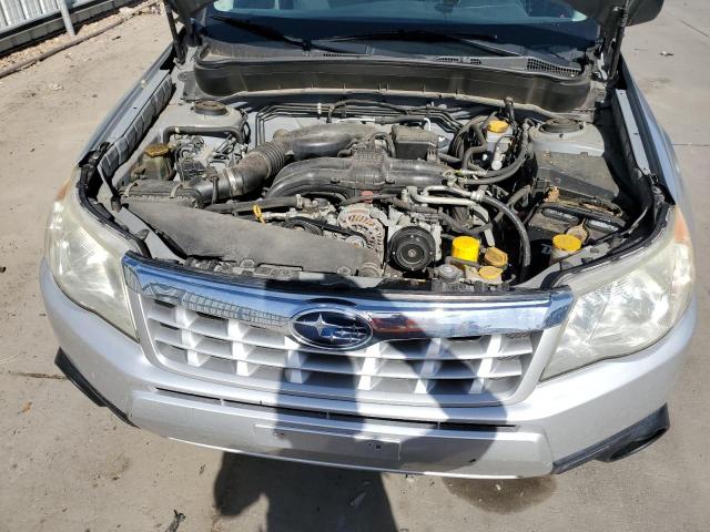 JF2SHABC7BH762455 - 2011 SUBARU FORESTER 2.5X SILVER photo 12