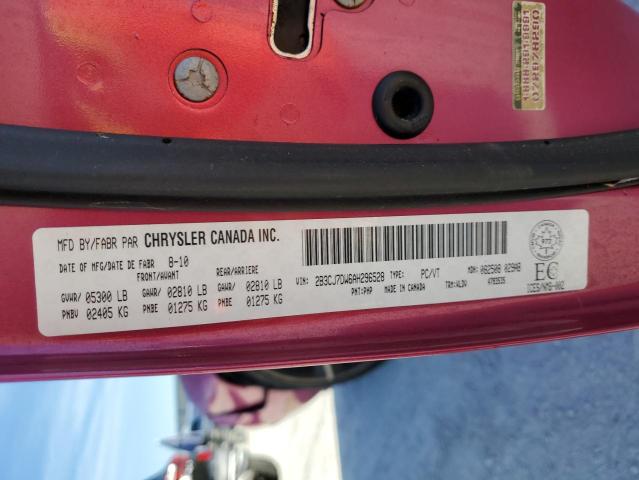 2B3CJ7DW6AH296528 - 2010 DODGE CHALLENGER SRT-8 紫色 照片 12