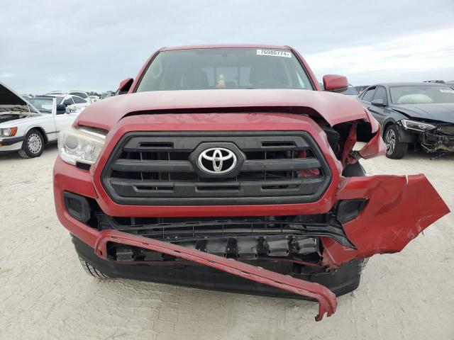 5TFAX5GN4GX069936 - 2016 TOYOTA TACOMA DOUBLE CAB RED photo 5