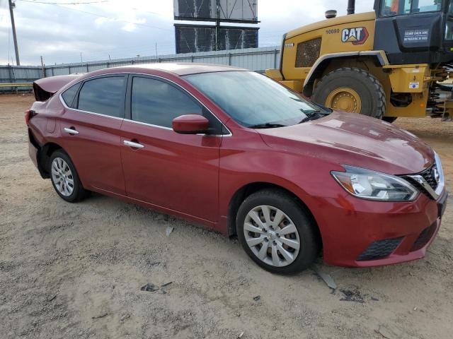 3N1AB7AP0HY379590 - 2017 NISSAN SENTRA S MAROON photo 4