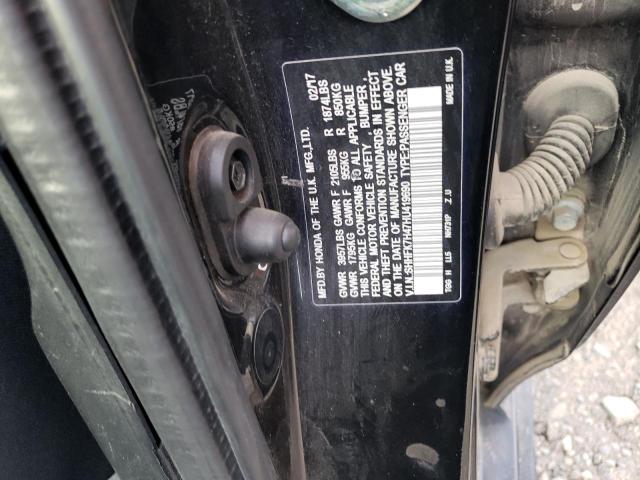 SHHFK7H47HU419690 - 2017 HONDA CIVIC SPORT 黑色 照片 12
