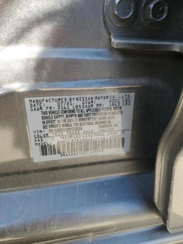 3N1AB8DV0MY308044 - 2021 NISSAN SENTRA SR SILVER photo 12