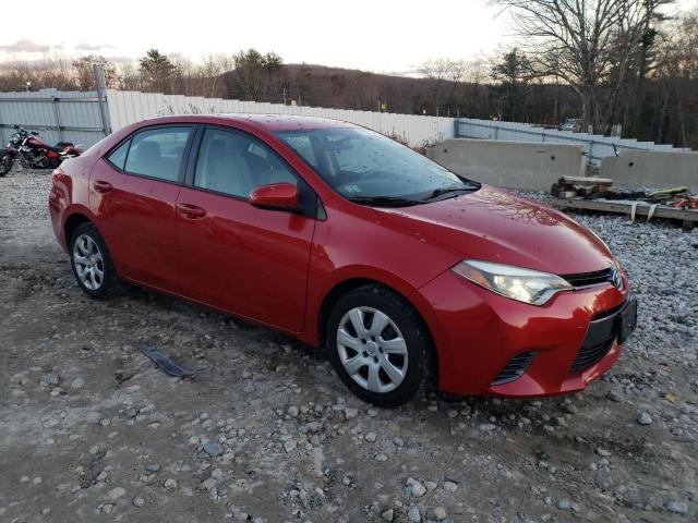 2T1BURHE3FC423963 - 2015 TOYOTA COROLLA L RED photo 4