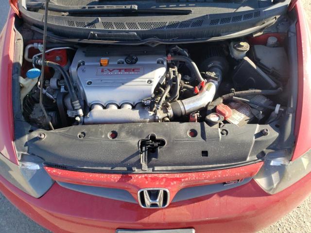 2HGFG21568H707916 - 2008 HONDA CIVIC SI RED photo 11