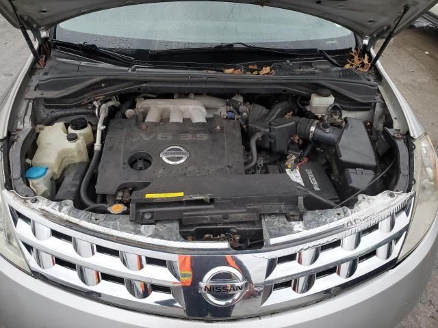 JN8AZ08W24W314808 - 2004 NISSAN MURANO SL SILVER photo 11