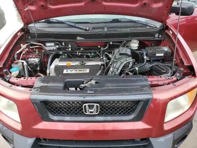 5J6YH28706L016922 - 2006 HONDA ELEMENT EX RED photo 11