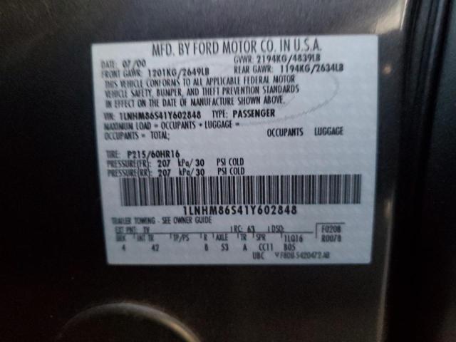 1LNHM86S41Y602848 - 2001 LINCOLN LS 灰色 照片 12