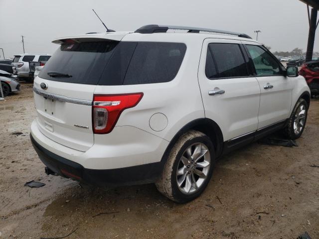 1FM5K7F89EGB62502 - 2014 FORD EXPLORER LIMITED WHITE photo 3