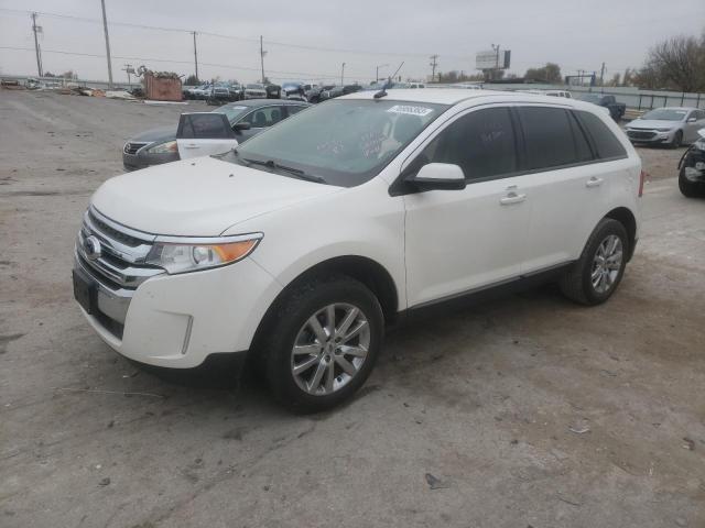 2FMDK3JC7EBB64207 - 2014 FORD EDGE SEL WHITE photo 1