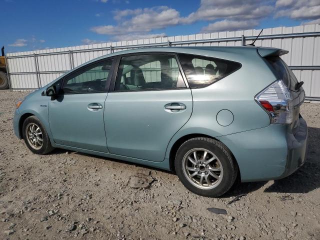 JTDZN3EU6E3305823 - 2014 TOYOTA PRIUS V TURQUOISE photo 2