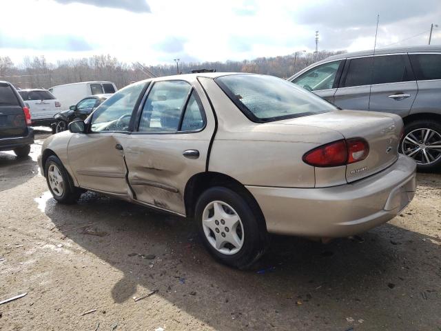 1G1JC524427269632 - 2002 CHEVROLET CAVALIER BASE TAN photo 2