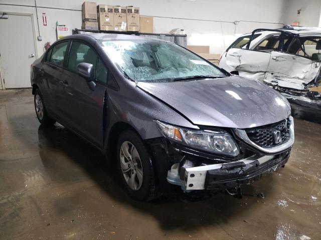 19XFB2F5XFE085545 - 2015 HONDA CIVIC LX GRAY photo 4