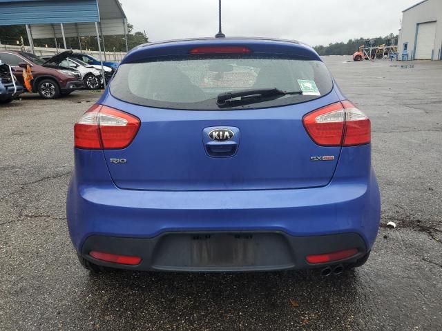 KNADN5A3XE6326334 - 2014 KIA RIO EX BLUE photo 6