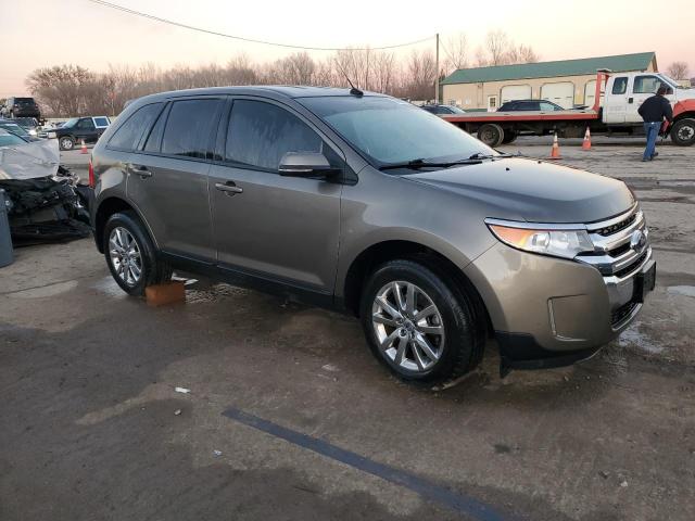 2FMDK3JC5EBA16136 - 2014 FORD EDGE SEL GRAY photo 4