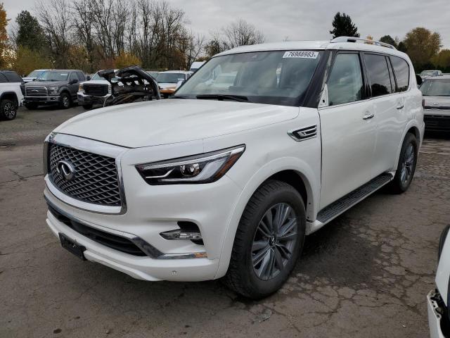 JN8AZ2AE7N9291278 - 2022 INFINITI QX80 LUXE WHITE photo 1