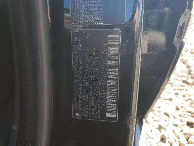 WBADN63481GM72313 - 2001 BMW 540 I AUTOMATIC BLACK photo 12