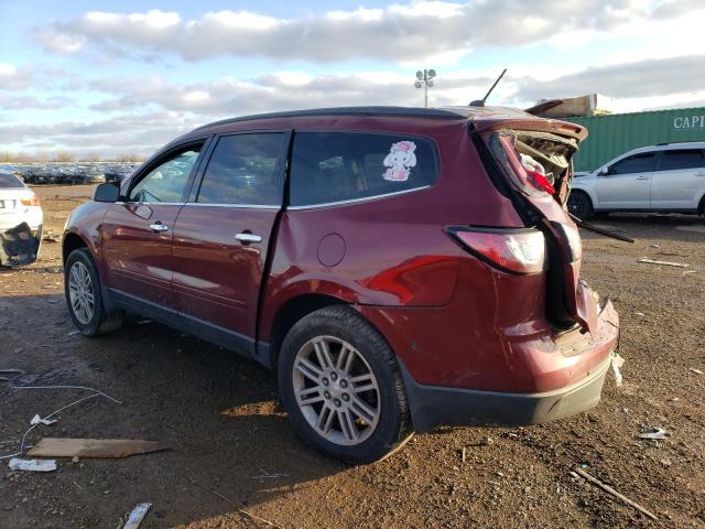 1GNKRGKD2FJ180356 - 2015 CHEVROLET TRAVERSE LT RED photo 2