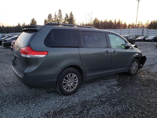 5TDYK3DC6ES421437 - 2014 TOYOTA SIENNA XLE GRAY photo 3