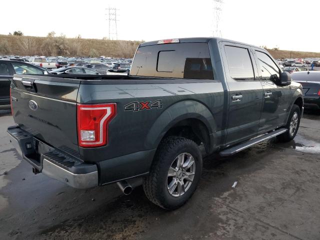 1FTEW1EGXFKD35957 - 2015 FORD F150 SUPERCREW GREEN photo 3