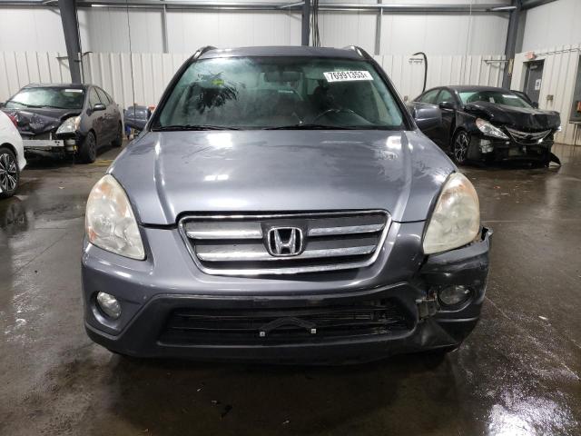 JHLRD78956C033125 - 2006 HONDA CR-V SE GRAY photo 5